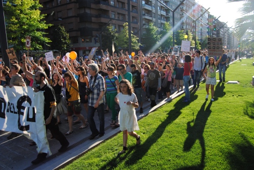 'Indignados' para exigir Democracia Real Ya! en Logroño